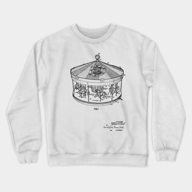 Carousel Mechanism Crewneck Sweatshirt by TheYoungDesigns